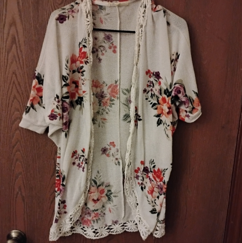 Pinque Floral Cardigan